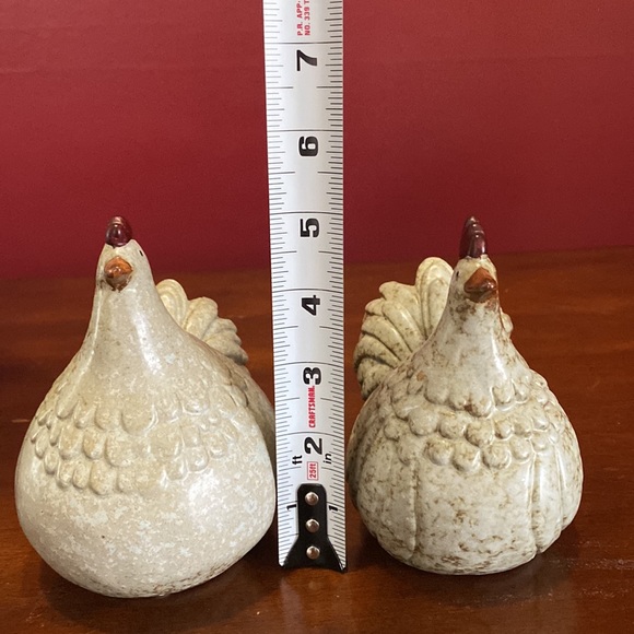 Pottery Chicken Figurines - Picture 7 of 7